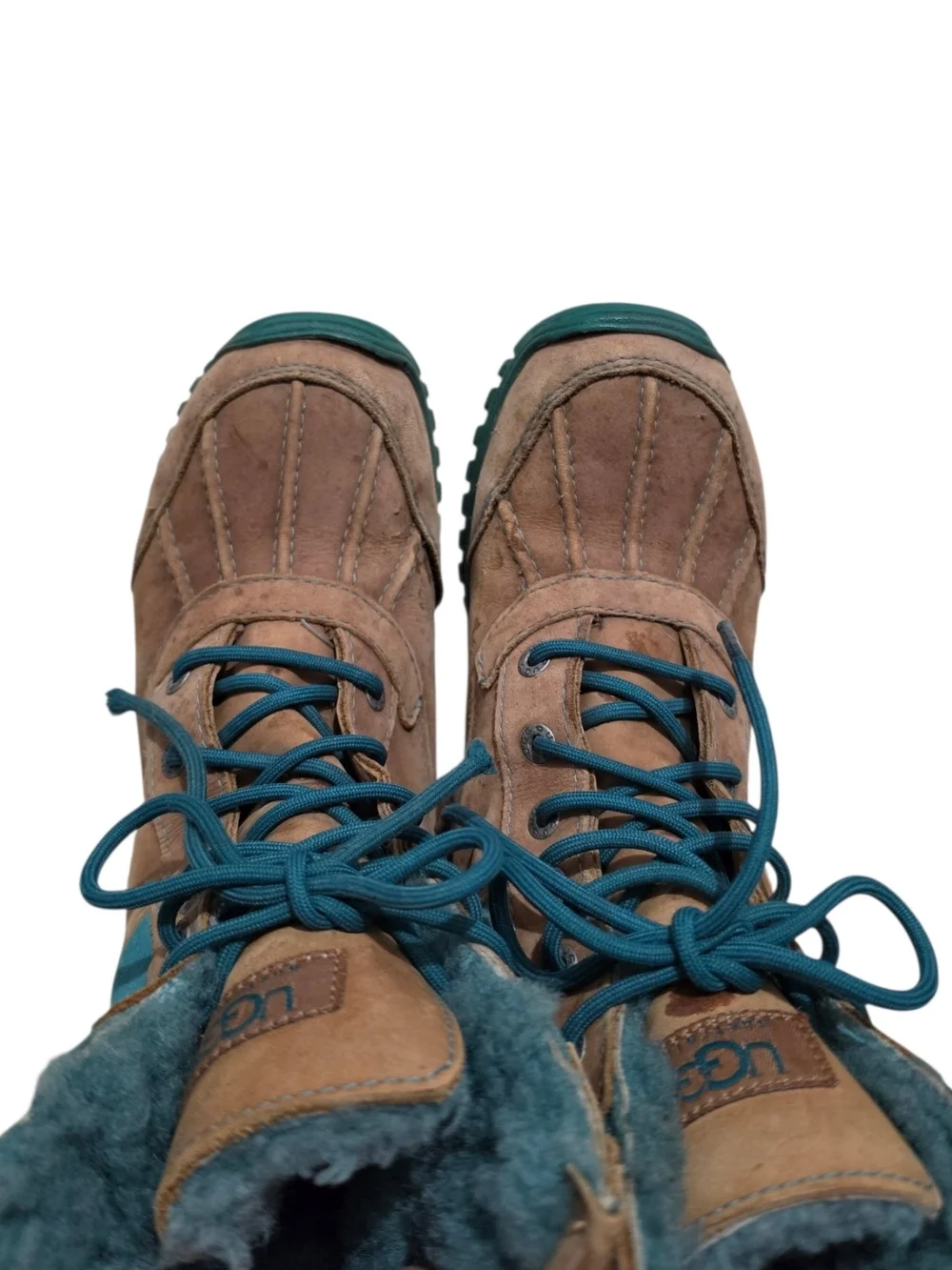 UGG Australia Adirondack II Chestnut/Teal Waterproof Winter Boot Women’s US 7.5
